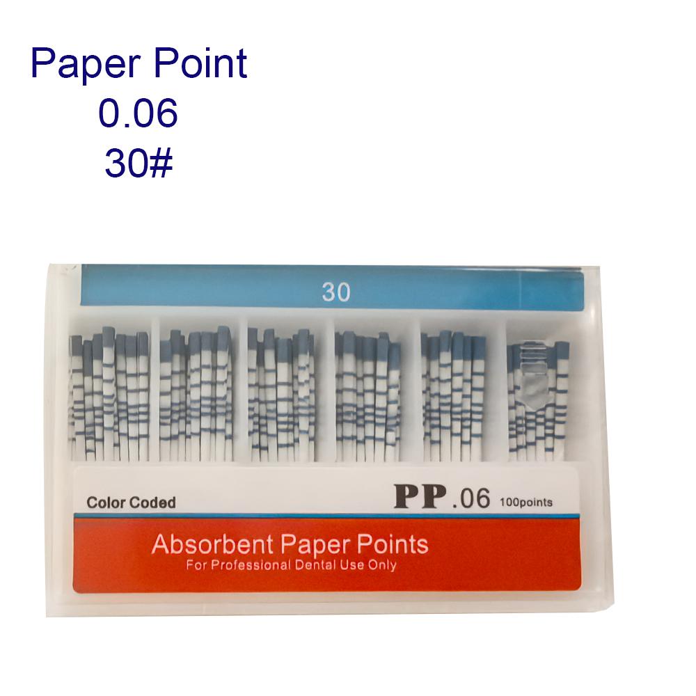 0.02 0.04 0.06 Dental Filling Material Dentist Product Root Canal Endodontic Paper Tips Dental Absorbent Paper Points
