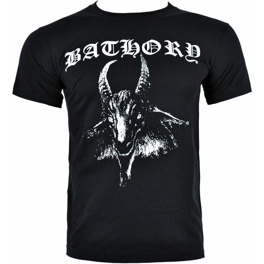 

Men s Official T Shirt Bathory Logo Goat Death Metal Medium Black XXXXXL різнокольоровий