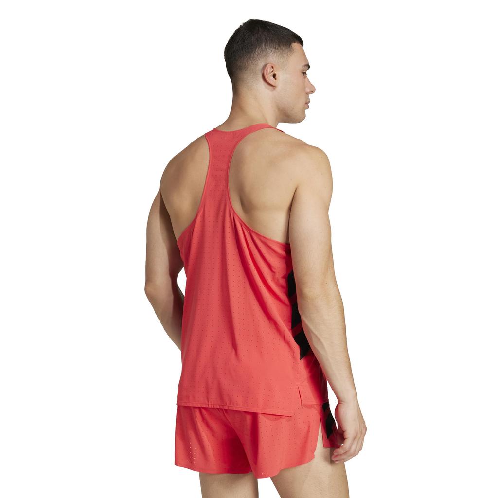 Adidas Running Tank Top Adizero Road to Records Singlet KUK30 Red Men's Semi-Silent (JD7314)