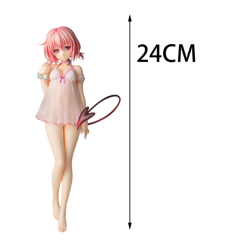 22cm Anime Figure Lala Satalin Devilke Yuuki Mikan Momo Belia Devilke Standing Position Swimsuit Girl Adult Action Figure Models