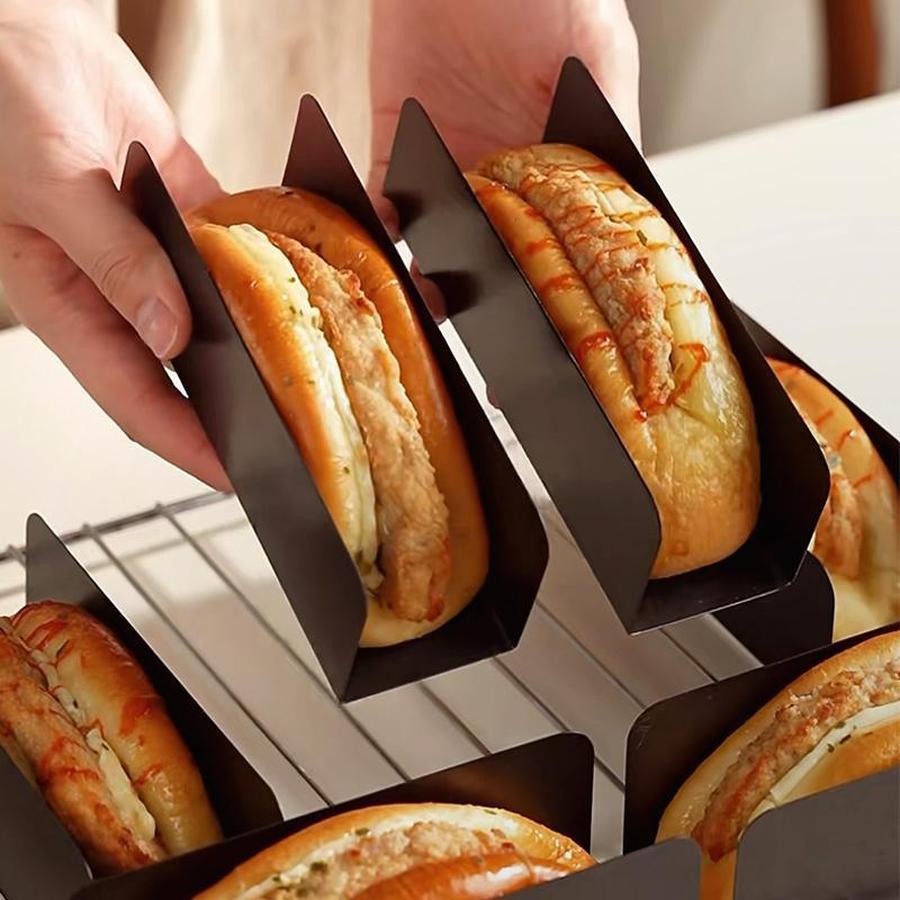 Pig Bun Molds U-Shape Non-Stick Banneton Proofing Basket Hot Dog Cranberry Cookie Press Baking Tools