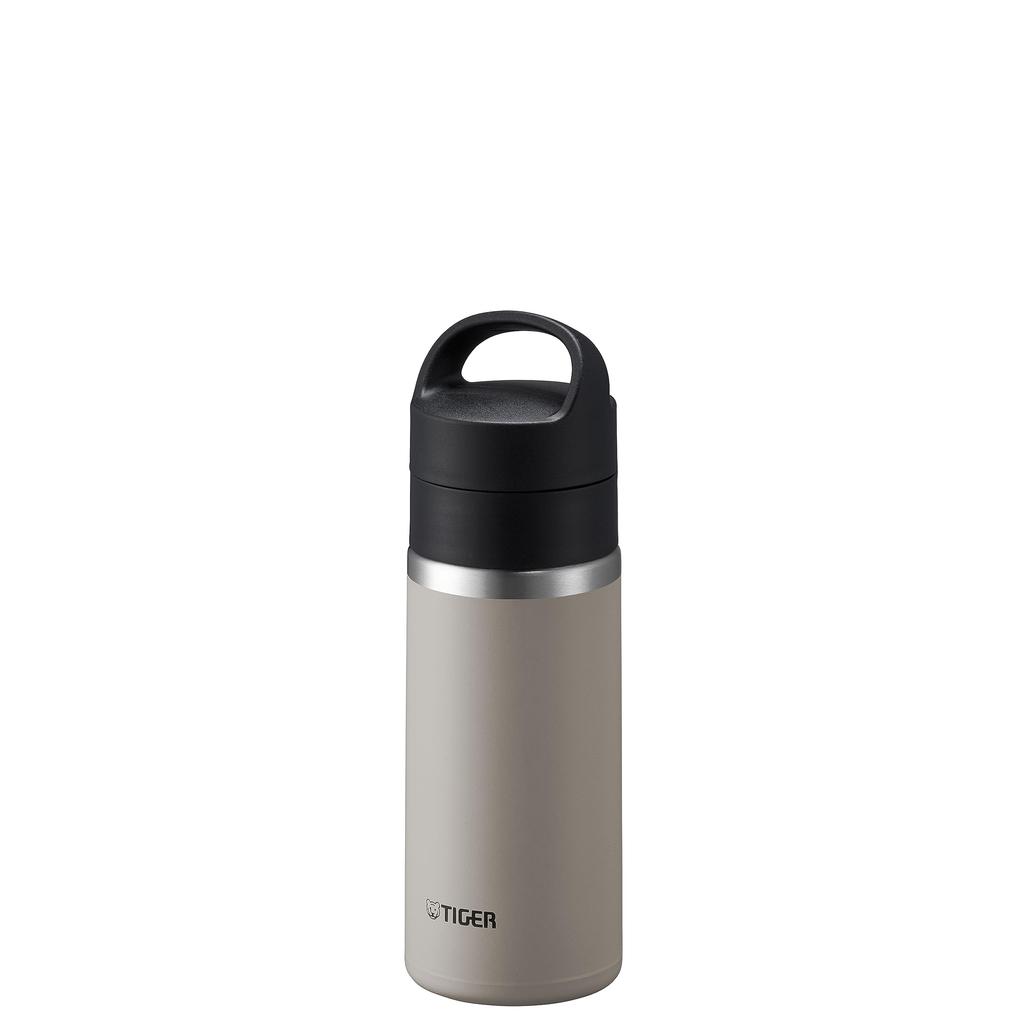 Tiger Thermos Water Bottle 360ml Vacuum Insulated Carbonated Bottle Stainless Steel Beer OK Handle Holder Included Portable Compact White [Dishwasher