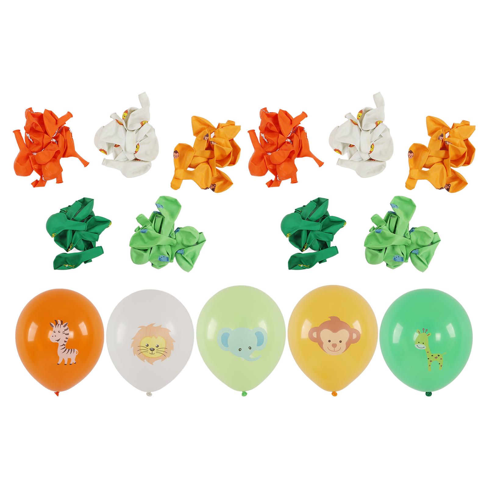 

100 шт. воздушные шары с животными 12 дюймов мультяшный узор из животных натуральный латекс воздушные шары для вечеринки