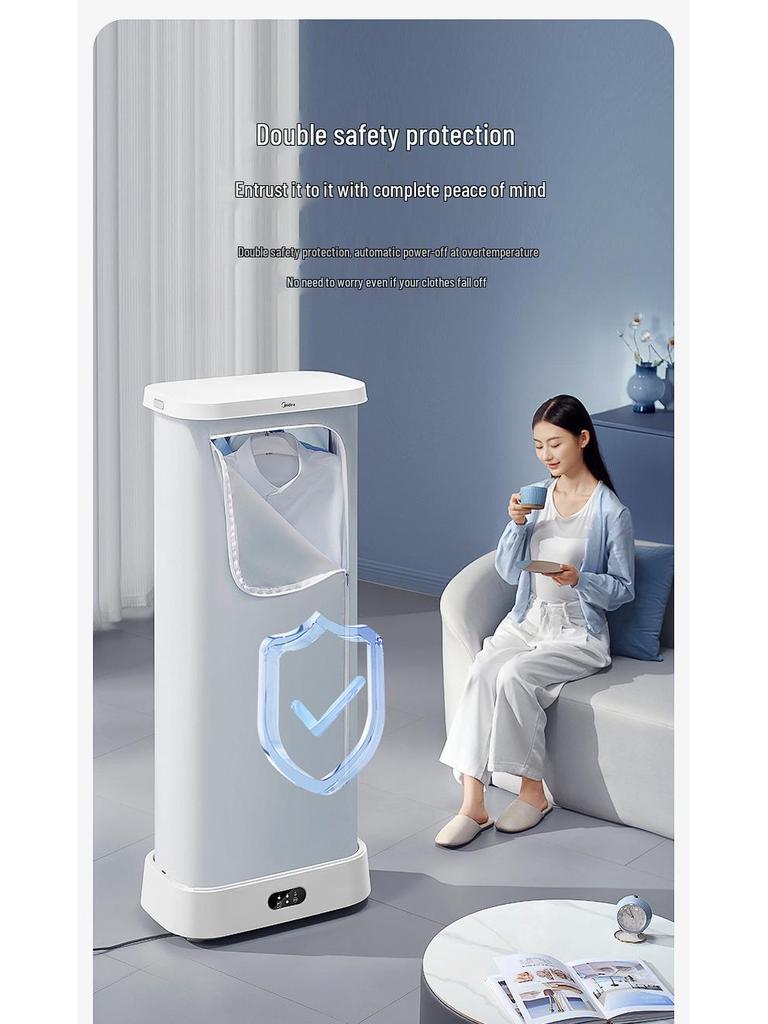 Midea Compact Foldable Clothes Dryer - Portable, Variable Frequency Air Dryer HBGD10M1