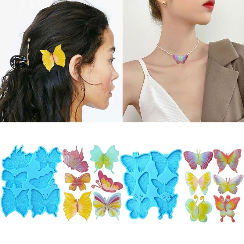 Versatile Resin Casting Mold Necklace Pendant Mold Butterfly Shaped Epoxy Molds Perfect for Creating Jewelry Keychains