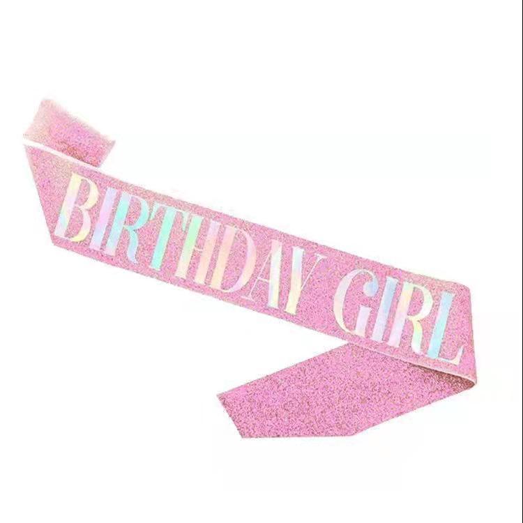 European and American Birthday Crown Headband Hairpin - "Happy Birthday"