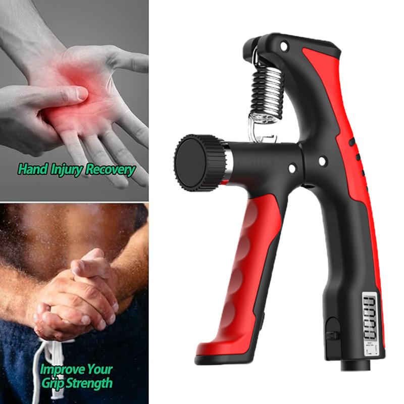 Adjustable Portable Electronic Counting Timing Grip 10-120KG Professional Hand Therapy Strength Muscle Training Wrists