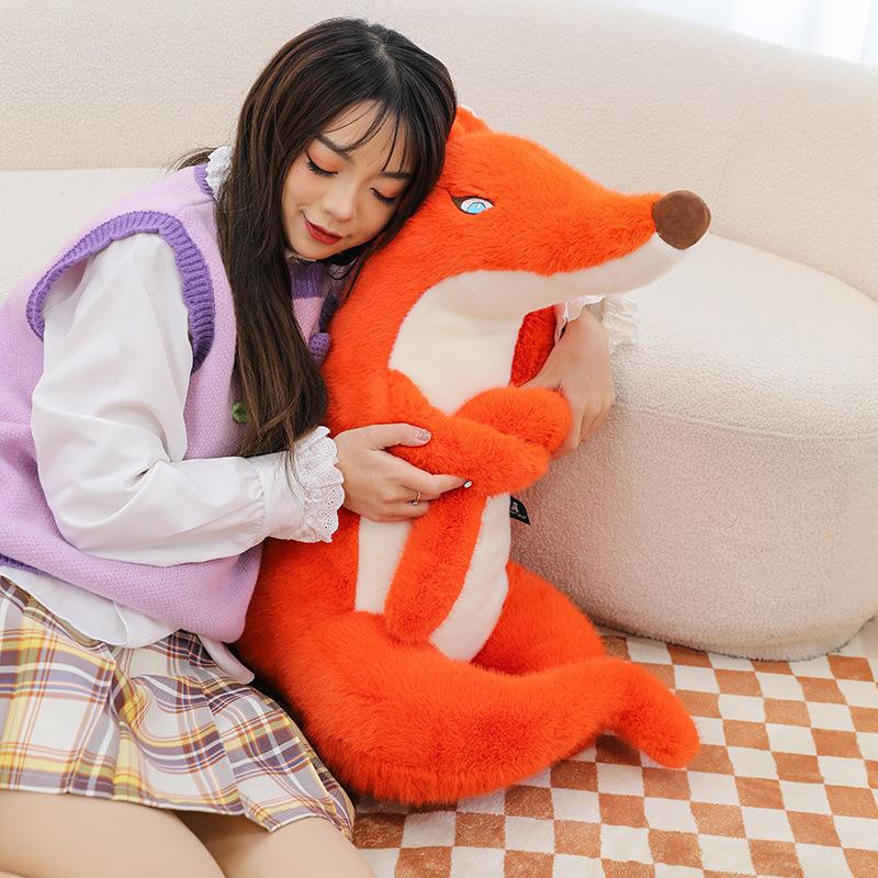 Fox Throw Pillow Plush Doll Ugly Cute Forest Animal Doll Mall Gift Exchange Doll