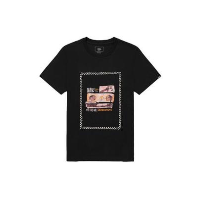 Vans OTW Artist Zijing Wang Collaboration Printed Short Sleeve T-Shirt Unisex Tops Black VN0A4URNBLK
