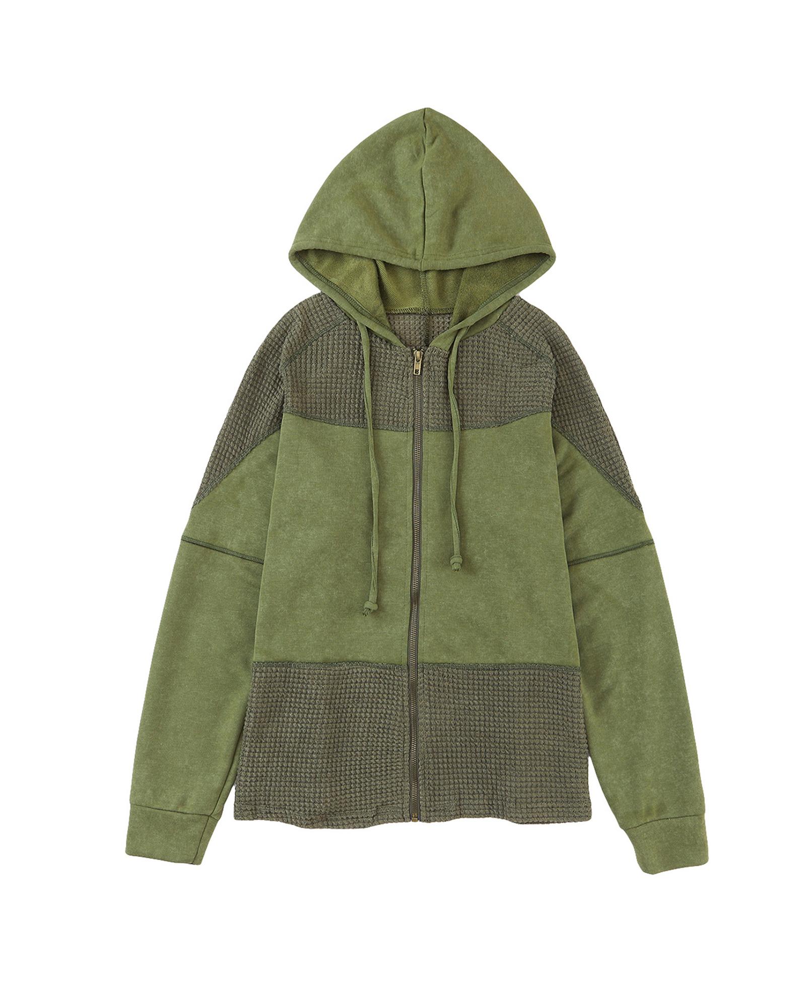 

Azura Exchange Vintage Washed Hooded Jacket S зелений