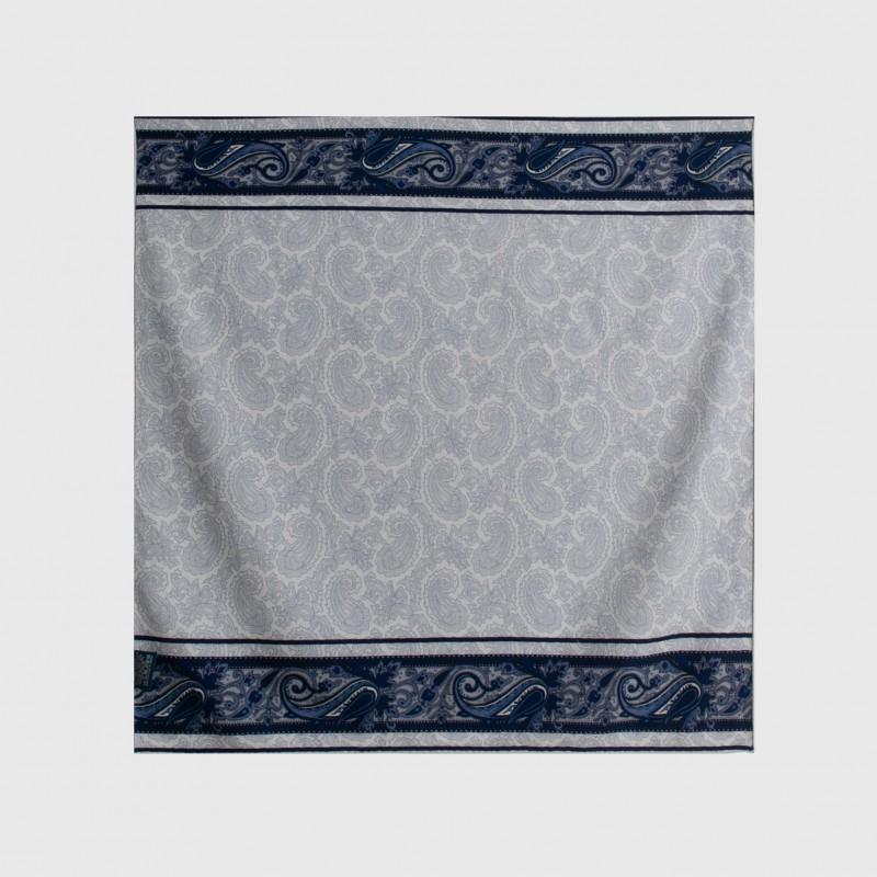 Womens Silk Wool Square Scarf Double-sided Print Elegant Shawl Winter Warmth Sun Protection