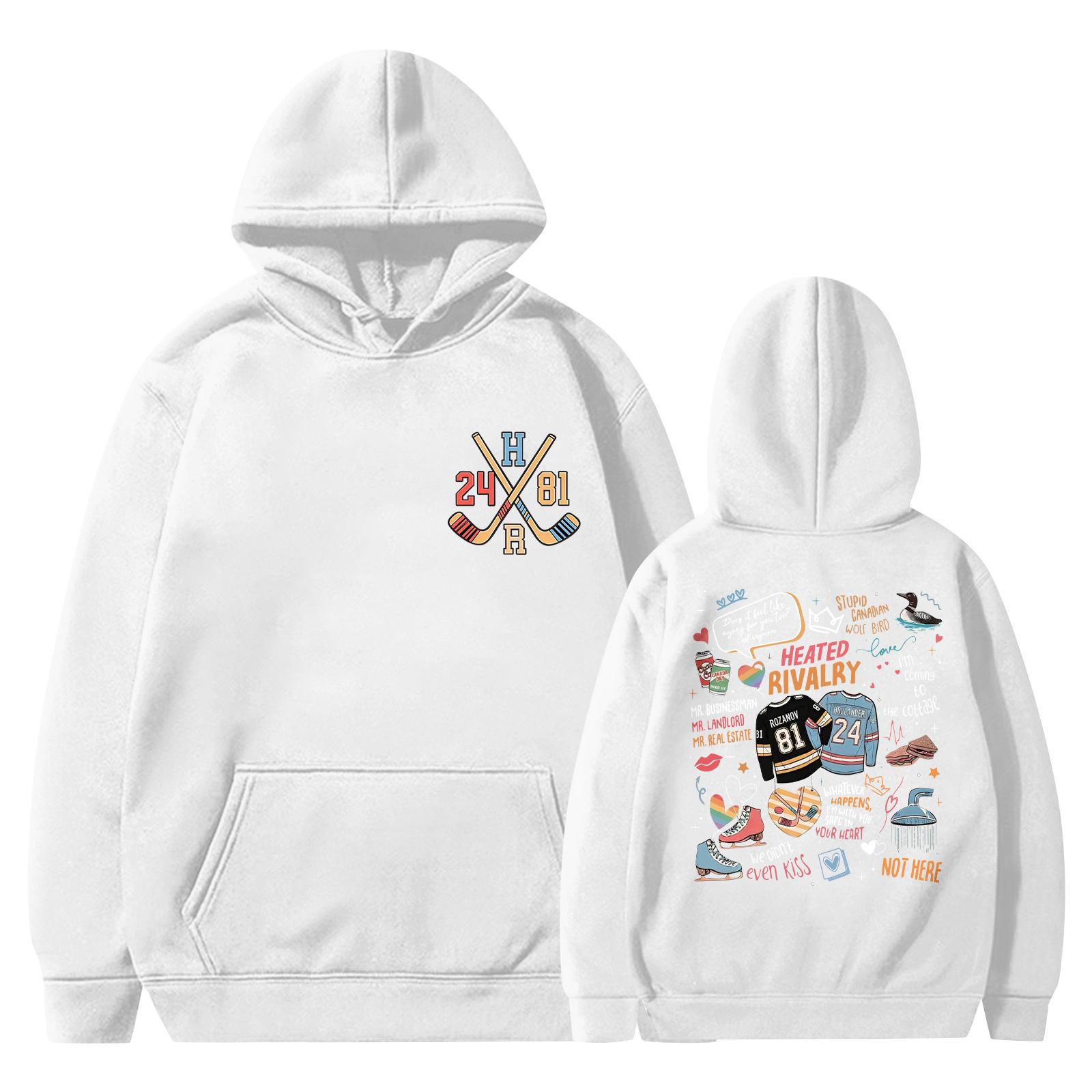 Женское модное худи забавный свитшот пуловер XL белый 1880₽