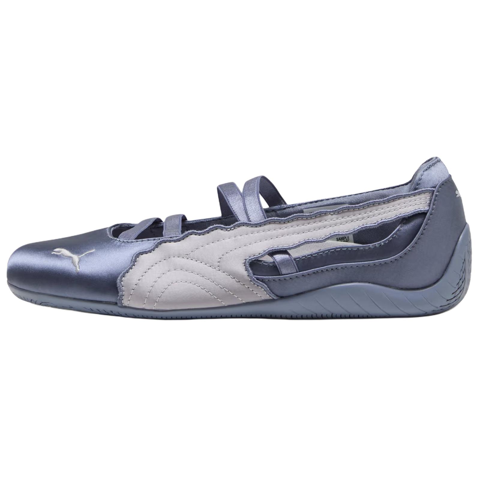 Puma  Speedcat Ballet Venus Gray Sky Vibrant Silver Women Sneakers Black Vibrant-Silver------Details 406853-02 35.5