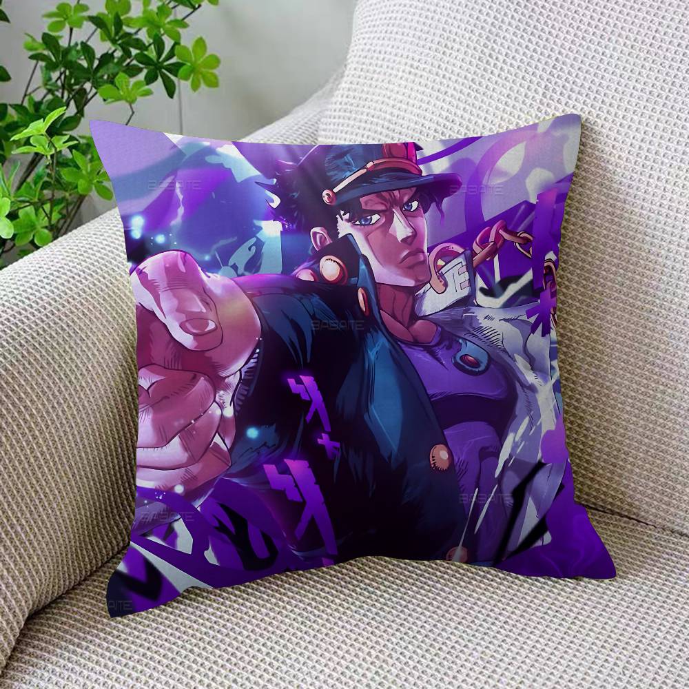 Anime J-JoJo Japan Cushion Cover Pillowcase Upholstery Sofa Throw Pillow Home Decor Pillowcas