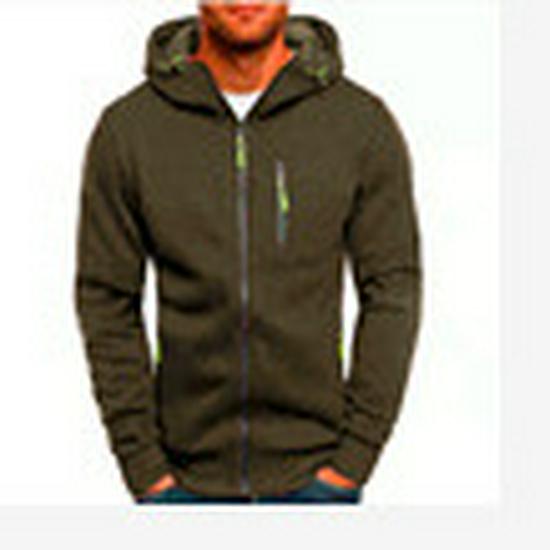 Men’s Hooded Jacquard Cardigan Sweatshirt for Autumn and Winter Fitness & Casual Wear