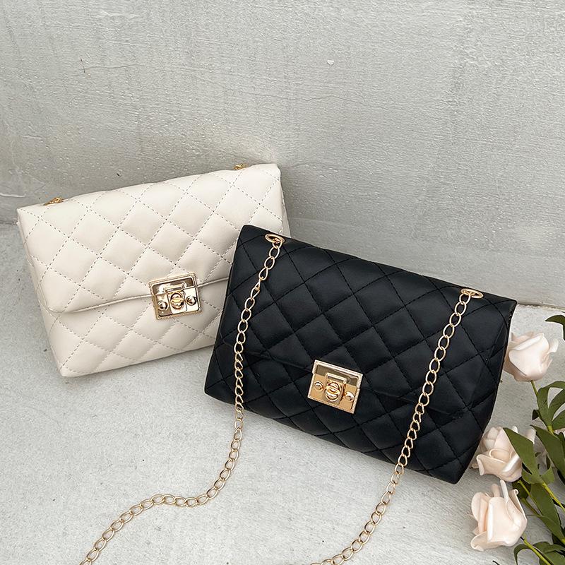 Women's Embroidered Square Buckle Bag 2023 Fashion Shoulder Bag