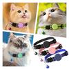 Adjustable Pet Collar with Bell Puppy Collar for AirTag Pet Cat Tracker Accessories