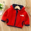 Children Fleece-lined Sweatshirt Autumn  Winter New Boys and Girls Clothing Children Hooded Top Baby Fleece Coat