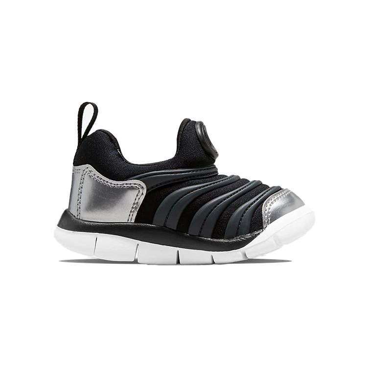 Nike Dynamo Free Abrasion Resistant Low top Toddler Shoes Black Green Infant And Toddler 343938-028