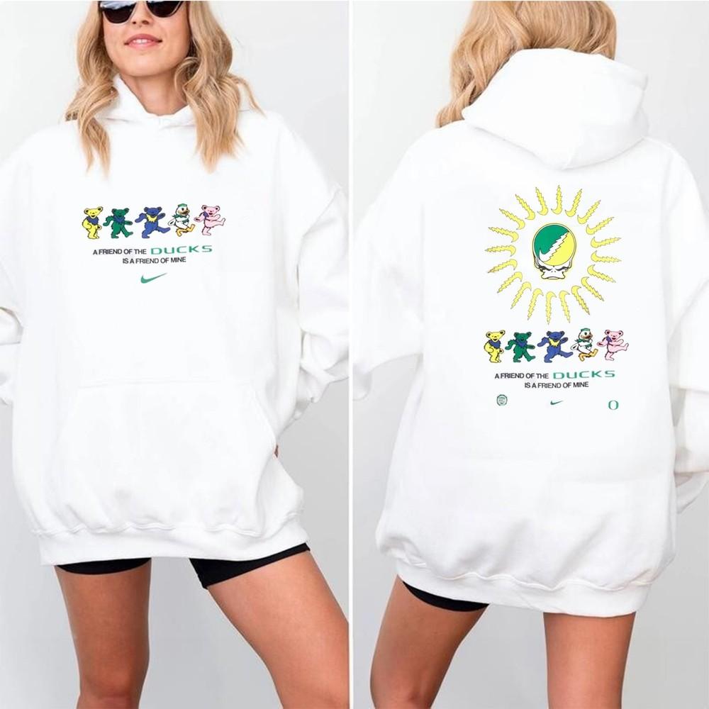 

Grateful Dead X Oregon Ducks, Friend Of The Ducks Two Sided Hoodie 4XL