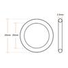 uxcell Rubber O-Ring FKM Seal Gasket Outer Diameter 1.0 inch (25 mm) Inner Diameter