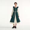Rochie retro cu mânecă lungă, strâmtată în talie, îmbrăcăminte tradițională germană pentru evenimentul Oktoberfest, rochie de carnaval Oktoberfest