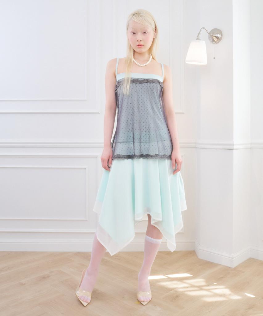 Beliar Iris Low Rise Midi Skirt Mint