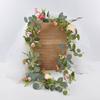 Artificial Eucalyptus Garland with Peony Flower Faux Floral Greenery Garland for Wedding Party Table Centerpiece Backdrop Decor