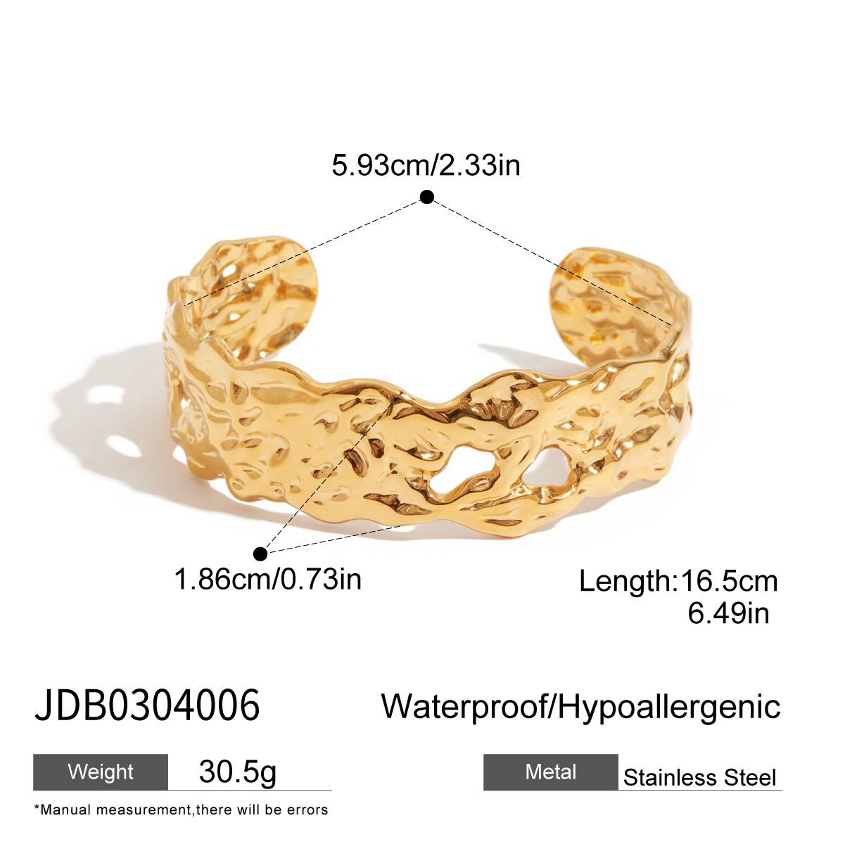 

JYL TS Bracelet Bangle Golden Plated Design Fashionable Look Attracts Wealth & Charm JDB0304006 razzle засліпити храм на зуя