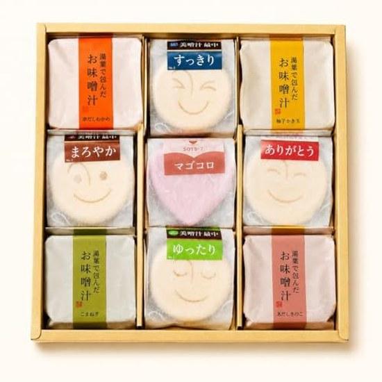 Miso Soup Specialty Store Misomoto Wrapped Yuba (Packaging Box Room Temperature) Secretarys Gift Freeze-Dried Present Celebration (9 Servings)