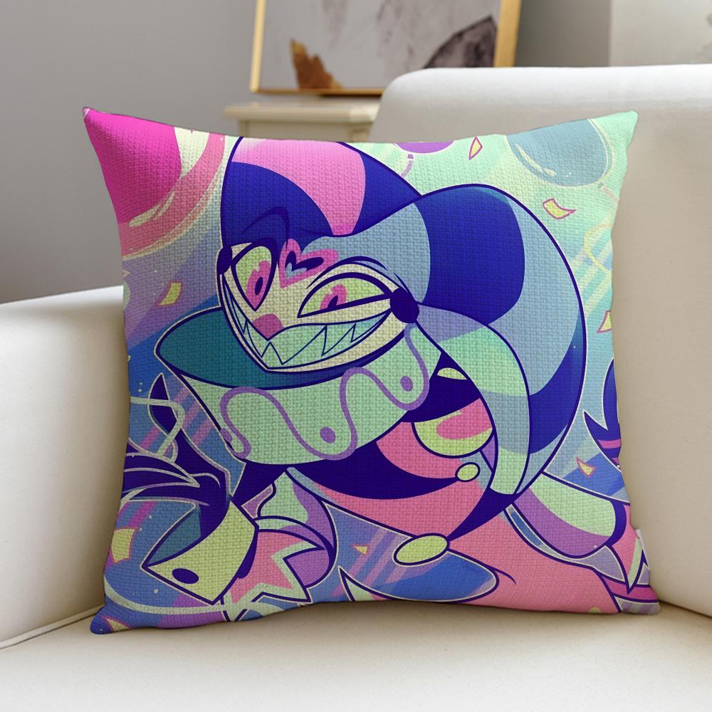 Devilish HHelluva BossS Cushion Cover Breathable and skinfriendly linen pillowcase square removable and washable cushion