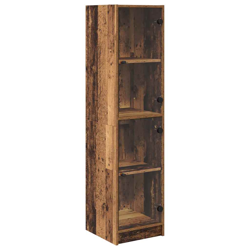 Highboard Reclaimed Wood 35 X 37 X 142 Cm Engineered Wood