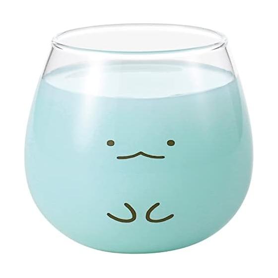 Kaneshotouki Sumikko Gurashi Lizard Swaying Tumbler Glass 320ml Made in Japan 363105