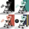 Kids Stroller Ultra Lightweight Foldable Convertible Seat One Button Rotation