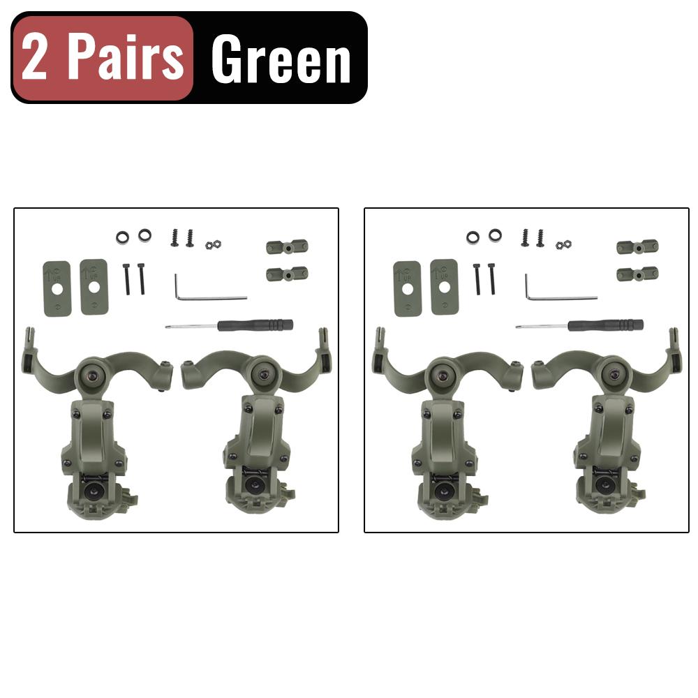 Set de suport pentru căști de fotografiere Adaptor șină pentru cască cu rotație în mai multe unghiuri Se potrivește cu suportul pentru căști OPS Core ARC și Team Wendy M-LOK