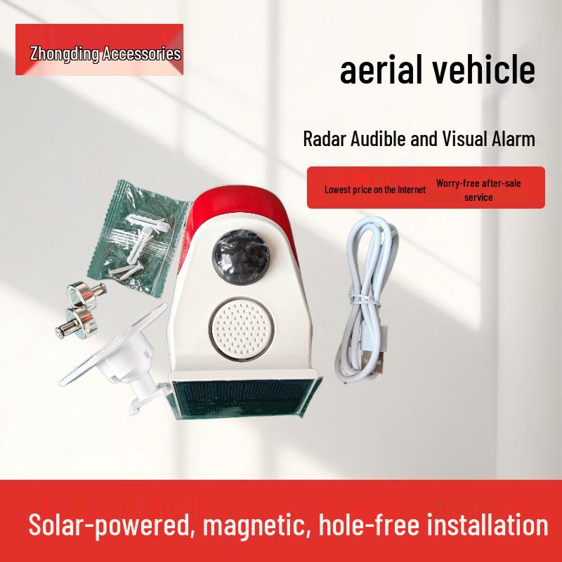 Solar-Powered Scissor Lift Arm Vehicle with Sound and Light Radar Blind Spot Alarm Standard