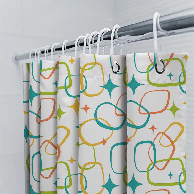 Home Shower Curtains For Bathroom Waterproof Fabric Modern Nordic Style Bathroom Curtains Shower Curtain 180X200