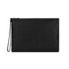 Woven Lambskin Clutch Unisex Clutch Black 442242V001O1000