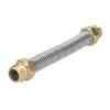 G3/4 Male Thread Air Conditioner Connecting Pipe Stainless Steel Corrugated Hose for Fan Coil Water