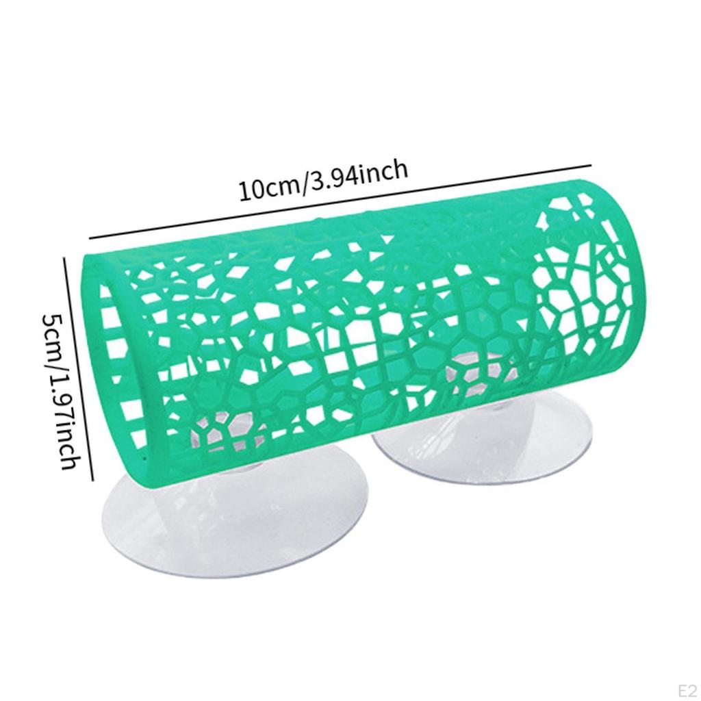 Betta Tunnel Fish Toy,Betta Cave,with Suction Cups,Tank Decoration Hideout Tube for