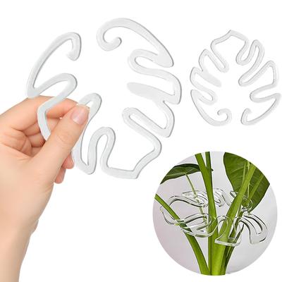 Monstera Shaped Plant Support Easy Installation Decorative Plant Stand Leaf Shape Plants Pole Sturdy Alloy Support Pile Garden