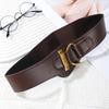 Waist wrap women decorative coat suit with elastic elastic belt free punch fashion retro niche personality belt