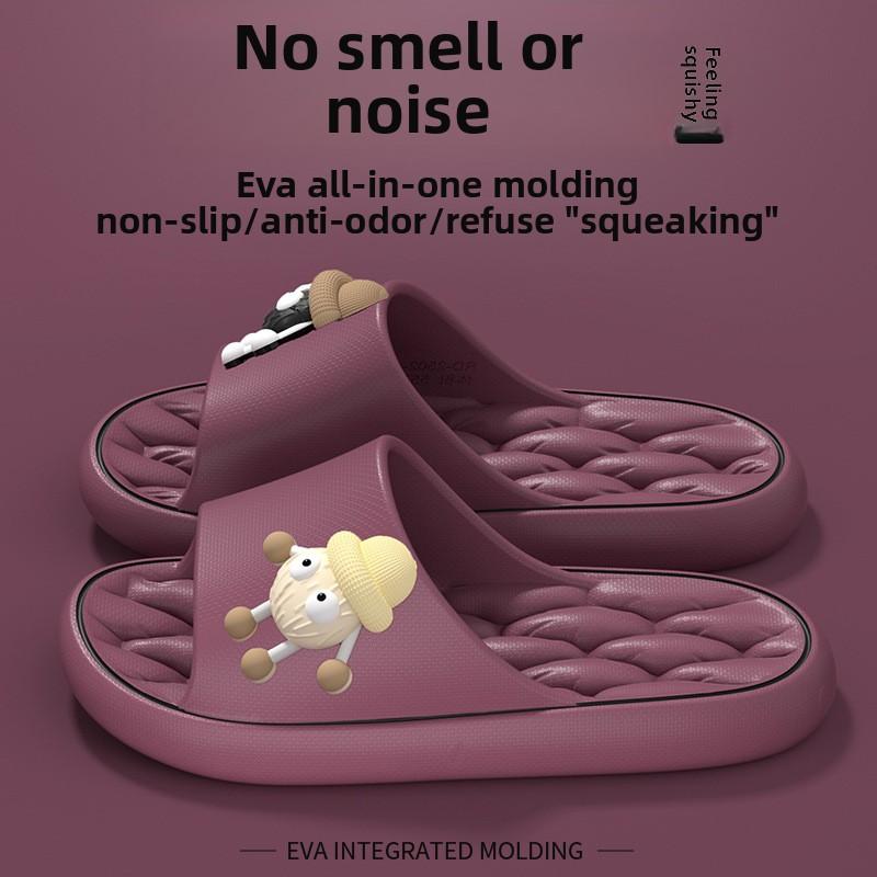 

Милые тапочки Coal Ball для женщин на лето, новый противоскользящий дизайн для ношения на открытом воздухе, для дома в помещении, крутые тапочки для мужчин 38-39