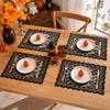 Spider Web Black Lace Tablecloth Halloween Table Cloth Decorative Placemat Cosplay Spider Silk Party Table Ornament
