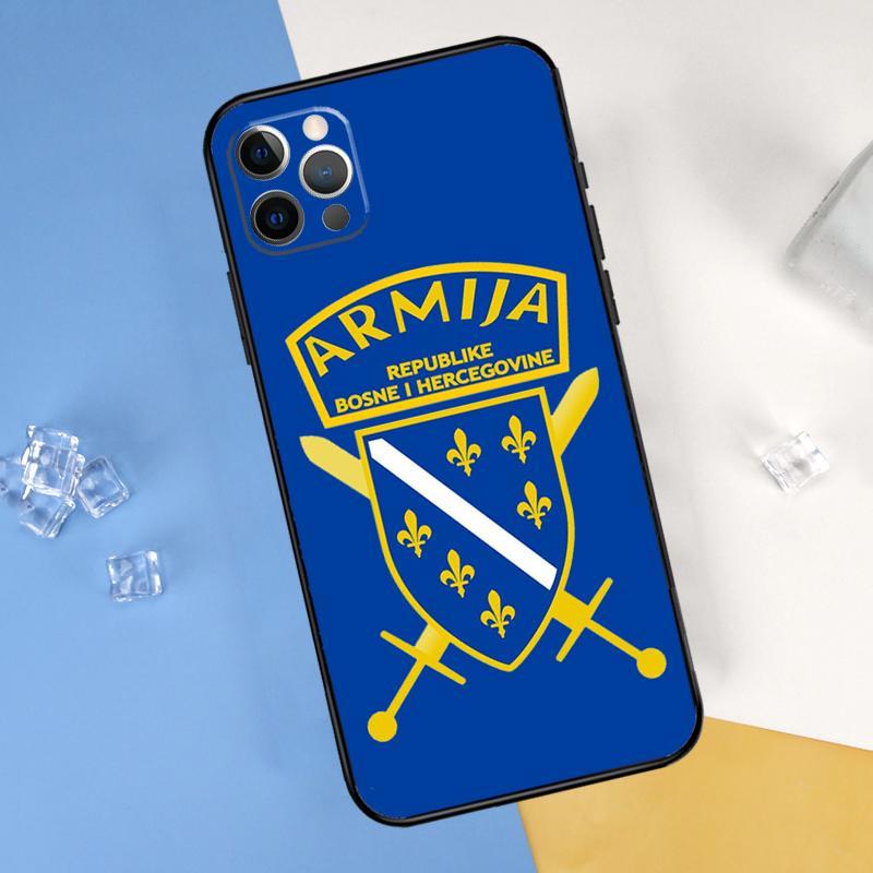 Bosnia and Herzegovina Flag Phone Case For iPhone 15 Pro 16 Pro 11 13 14 Pro Max 12 Mini XR 16 15 Plus 16e Cover Shell