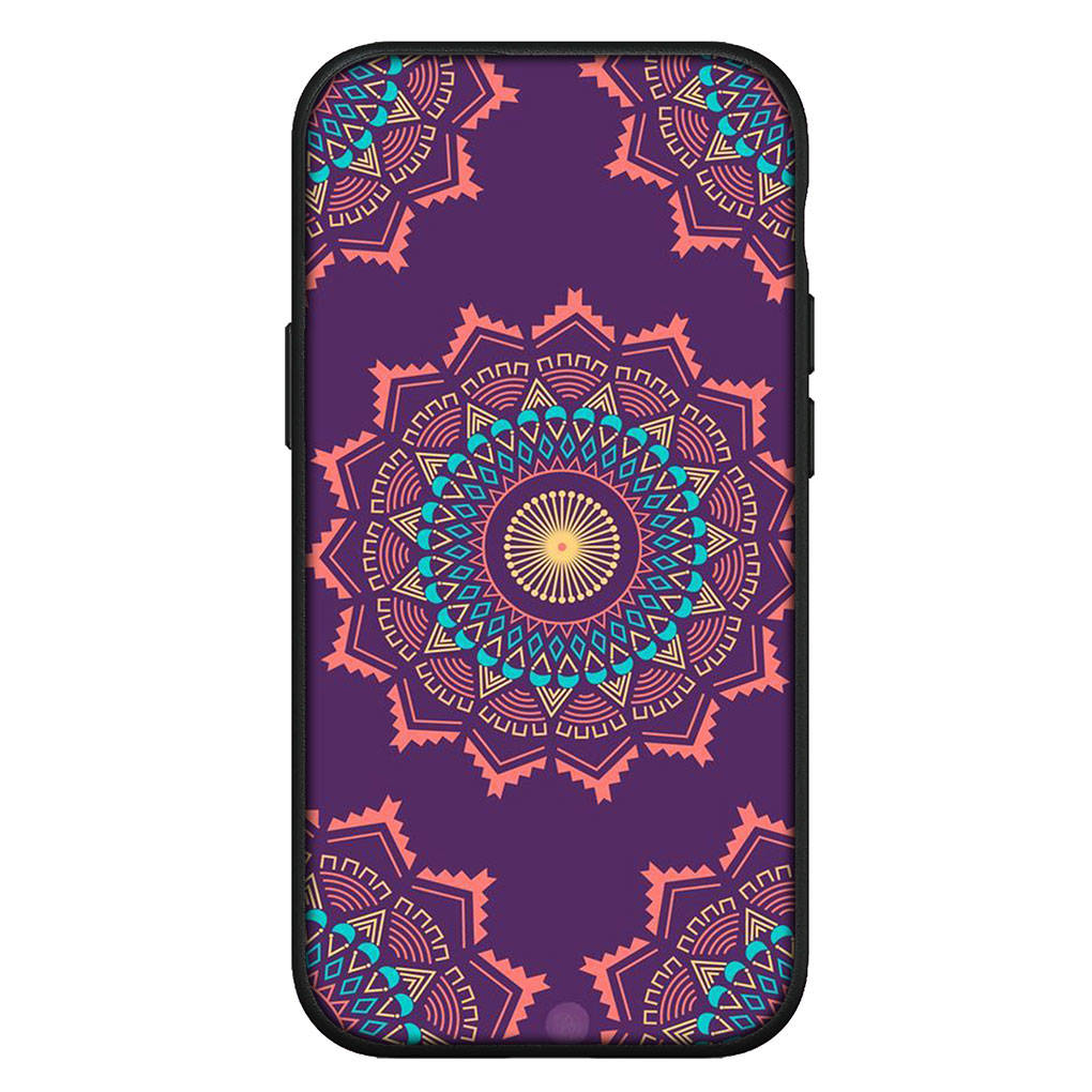 Dla iPhone 16 15 Xiaomi Redmi Note 14 13 12 11 Pro Max X 8 16e Samsung Galaxy S25 S24 S23 Moto OPPO Huawei Tekstura Kwiatu Paisley Mandala Etui Kwiatowe