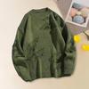 Men Winter Sweater Irregular Ripped Design Round Neck Knitted Loose Long Sleeves Thick Sport Daily Wear Sweater