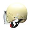 LEAD Motorcycle Helmet Semi-Jet Street Alice Pearl Ivory QJ-3 - One Size