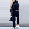 2022 Women's High Neck Sweater and Trousers Two-Piece Suit - Autumn/Winter Fashion
