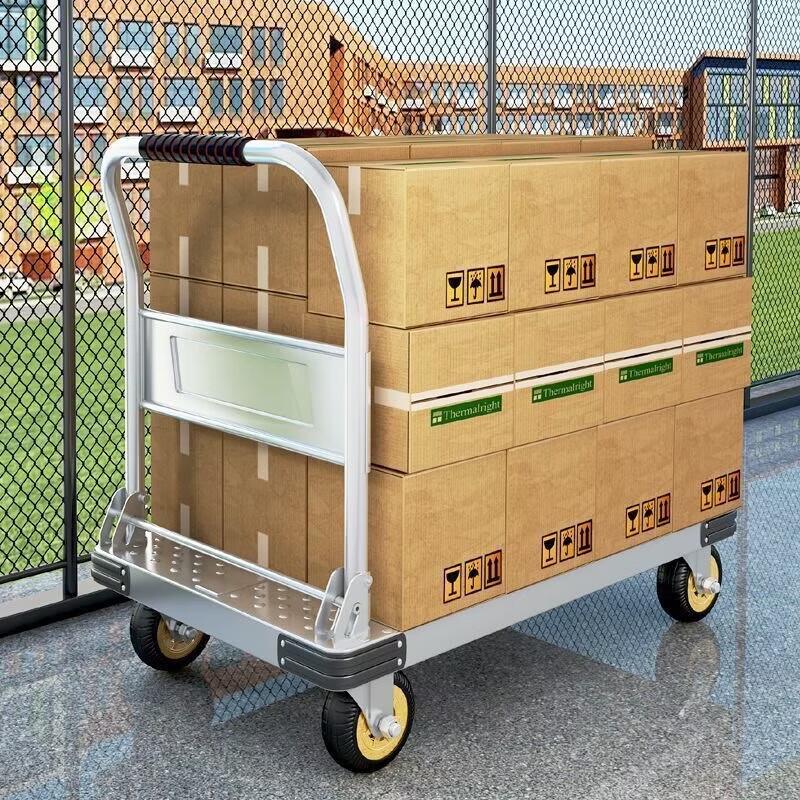 OIMG Heavy-Duty Foldable Steel Platform Hand Truck